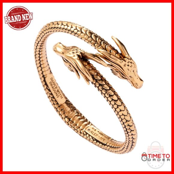 Jewelry - Dragon Head Cuff Bracelet Antique Finish Nickel-Free Brass Jewelry
